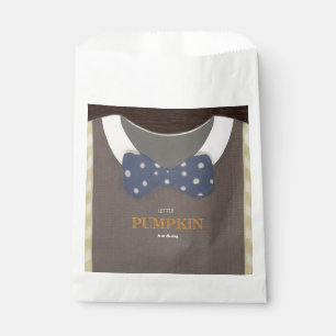 Bolsa De Papel Chico ducha de bebé autum otoño azul burlap bodysu