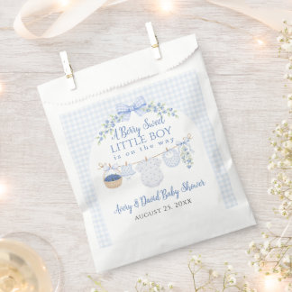 Bolsa De Papel Chico Dulce de Arándanos Baby Shower azul