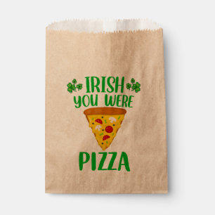Bolsa De Papel chiflado de san patricé pizza pun