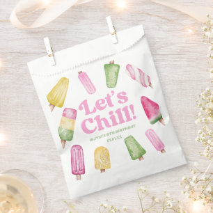 Bolsa De Papel Chill Popsicle Retro Popsicle Party