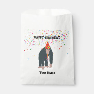 Bolsa De Papel Chimpancé de monos está de fiesta con animales que
