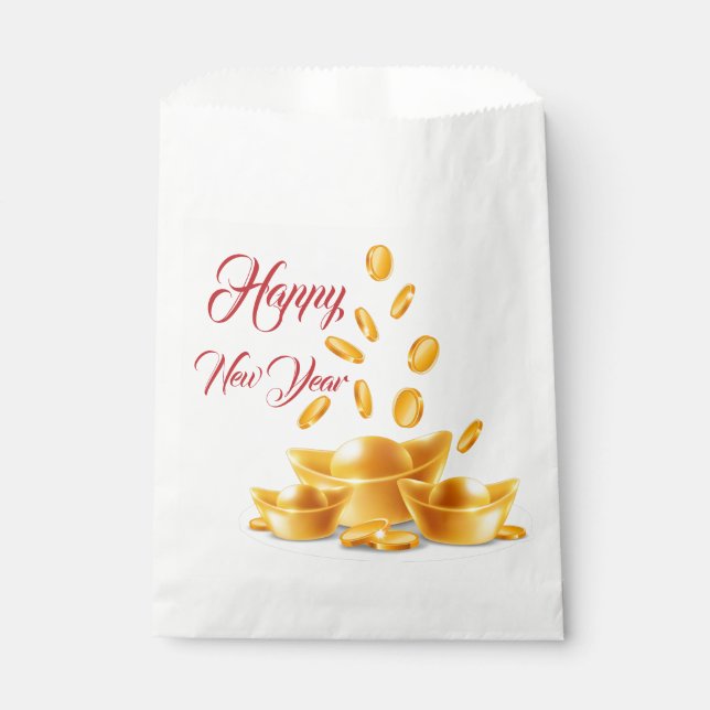 Bolsa De Papel Chinese Happy New Year Favor Bag (Anverso)