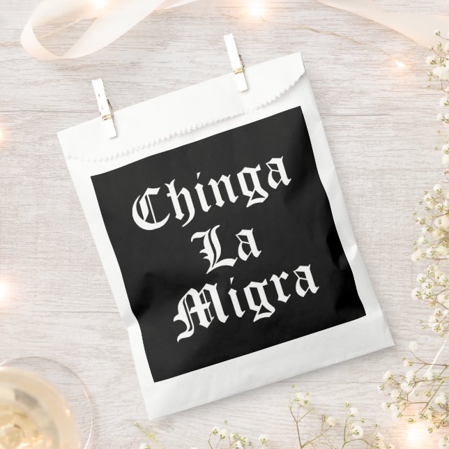Bolsa De Papel Chinga LA Migra (Cortado)