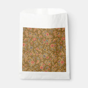 Bolsa De Papel Chinoiserie Floral Brocado Vintage del siglo XVIII