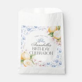 Bolsa De Papel Chinoiserie Lemon Tea Fiesta Birthday Dessert