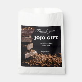 Bolsa De Papel Chocolate negro personalizado Diseño de fiesta pro