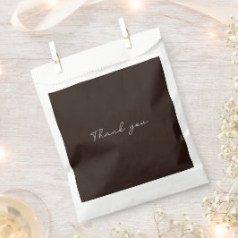 Bolsa De Papel Chocolate oscuro, sólido marrón oscuro Gracias