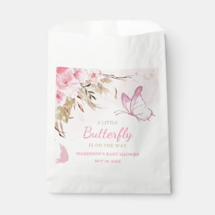 Bolsa De Papel Chorreo Floral de Bebé Mariposa 