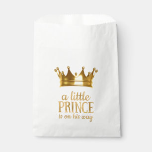 Bolsa De Papel Chorro de Bebé Príncipe Corona