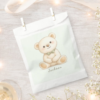 Bolsa De Papel Chorro de oso de bebé elegante neutral