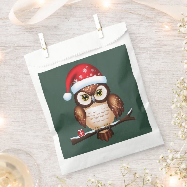 Bolsa De Papel Chouette Noël (Cortado)