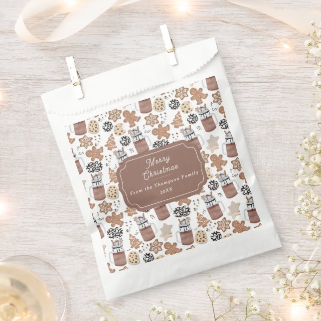 Bolsa De Papel Christmas Cookies and Hot Cocoa Holiday Baking (Cortado)
