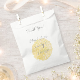 Bolsa De Papel Chrysanthemum Bloom Sunny Elegny Boda Amarillo