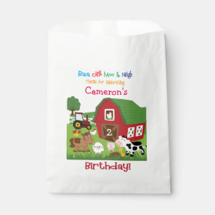 Bolsa De Papel Chuchería del cumpleaños del animal del