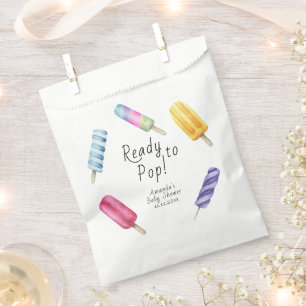 Bolsa De Papel Chupete de acuarela Baby shower