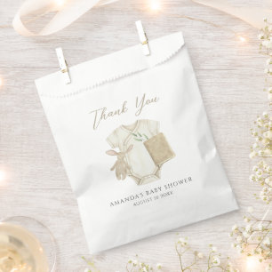 Bolsa De Papel Chupinada de bebé para amante de libros neutral en