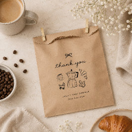 Bolsa De Papel Chupito de café en casa Baby Shower
