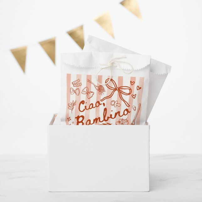 Bolsa De Papel Ciao Bambino  (Fiesta)