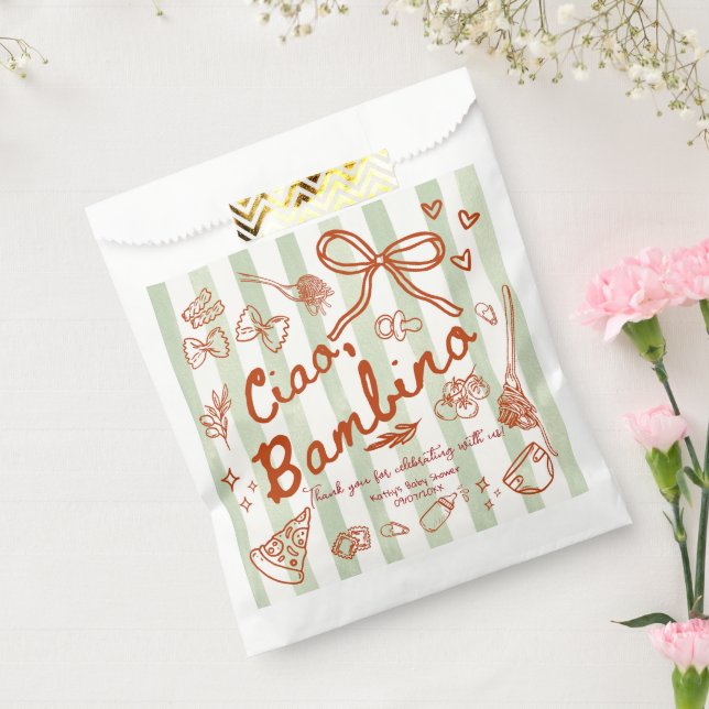 Bolsa De Papel Ciao Bambino (verde oliva) (Sellado)