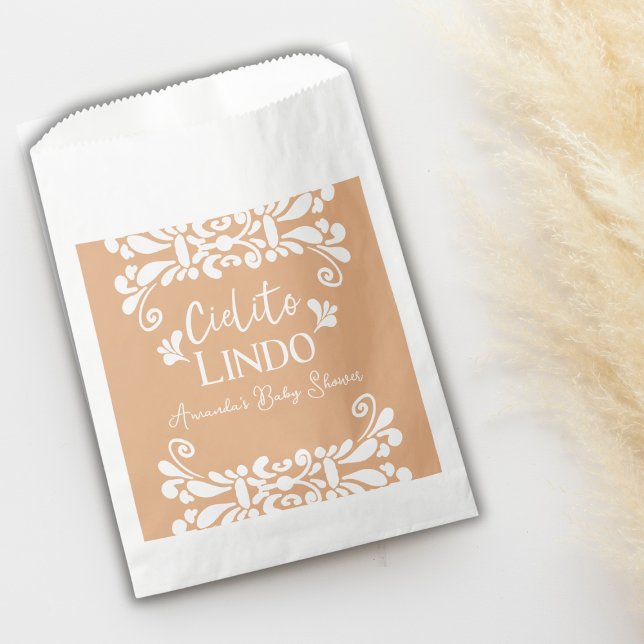 Bolsa De Papel Cielito Lindo Fiesta Mexicana Baby Shower Neutral (Subido por el creador)