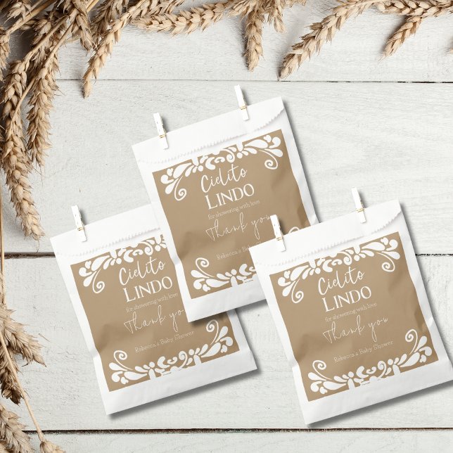 Bolsa De Papel Cielito Lindo Talavera Fiesta mexicana Baby Shower (Subido por el creador)