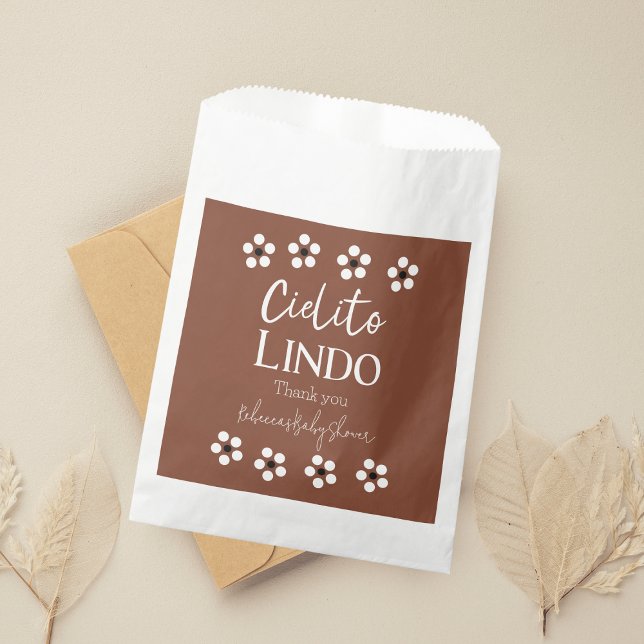 Bolsa De Papel Cielito Lindo Talavera Fiesta mexicana Baby Shower (Subido por el creador)