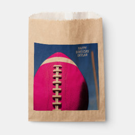 Bolsa De Papel Cielo azul y fútbol rosa Chica adolescente