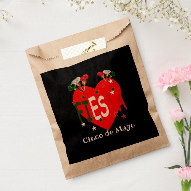 Bolsa De Papel Cinco de mayo, fiesta mexicana (Sellado)