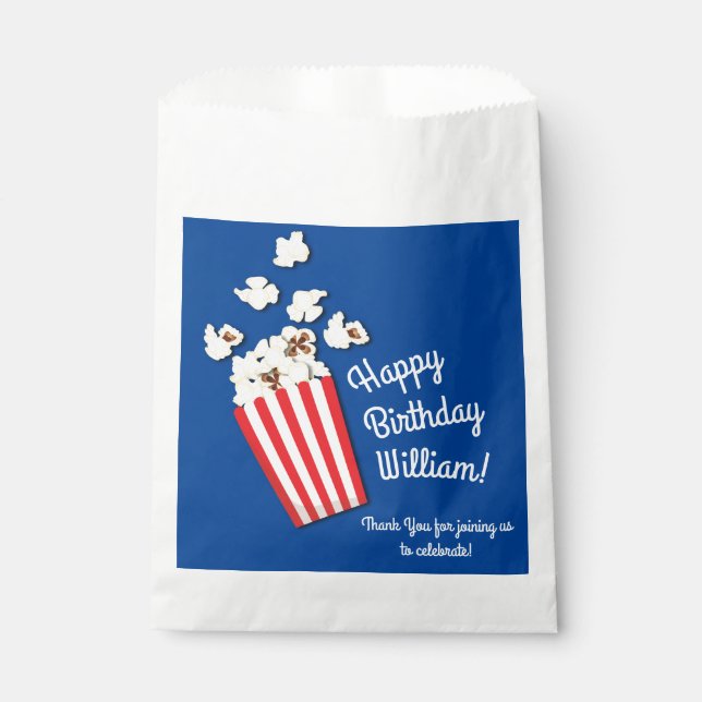 Bolsa De Papel Cine de cine Popcorn (Anverso)