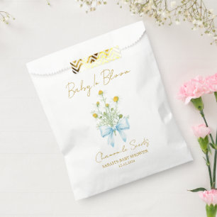 Bolsa De Papel Cinta Semillas de Manzanilla Baby Shower