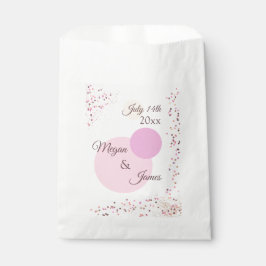 Bolsa De Papel Círculos confetti rosados