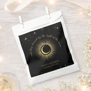 Bolsa De Papel Cita celeste Sun Moon Stars Mystical Boda