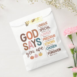 Bolsa De Papel Cita cristiana de Acción de Gracias