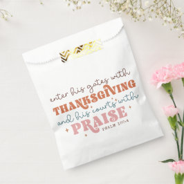 Bolsa De Papel Cita cristiana de Acción de Gracias