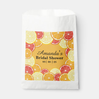 Bolsa De Papel Citrus Lemon Naranja Grayfruit Slice Bridal Shower