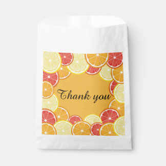 Bolsa De Papel Citrus Lemon Naranja Grayfruit Slice Bridal Shower