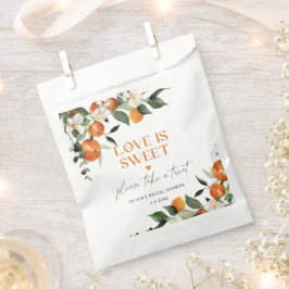 Bolsa De Papel Citrus naranjas El amor es una ducha dulce de novi