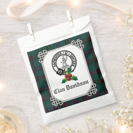 Bolsa De Papel Clan Davidson Escudo Badge & Tartan Holiday