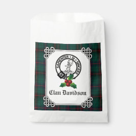 Bolsa De Papel Clan Davidson Escudo Badge & Tartan Holiday