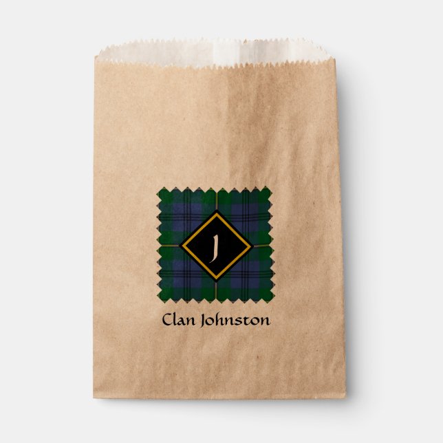 Bolsa De Papel Clan Johnston Tartan Favor Bag (Anverso)