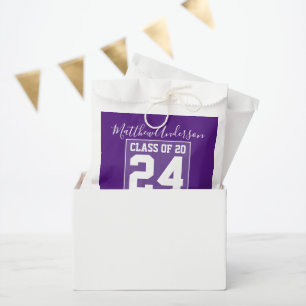 Bolsa De Papel Clase de 2022 Modern Royal Graduation Party