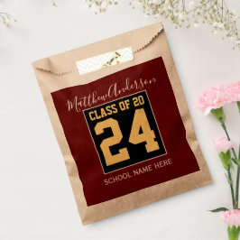 Bolsa De Papel Clase de 2024 Elegante Partido de Graduación de Bo
