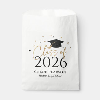 Bolsa De Papel Clase de 2026 Graduación con Confeti