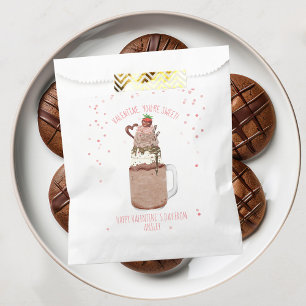 Bolsa De Papel Clase El día de San Valentín de chocolate Milkshak