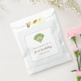 Bolsa De Papel Clásico de béisbol preppy Cumpleaños de primer año