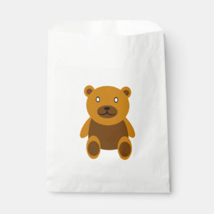 Bolsa De Papel Clásico de teddybear marrón