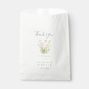 Bolsa De Papel Classic Boho Rubor Wildflower Gracias Boda