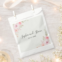 Bolsa De Papel Classic Elegance: Blush Rose Wedding