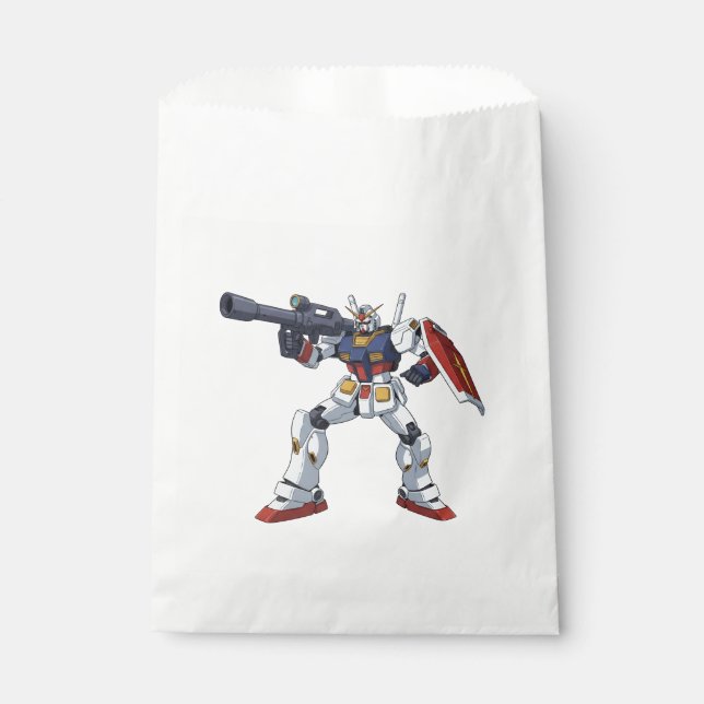 Bolsa De Papel Classic Retro RX-78-2 Gundam Mecha Anime Illustrat (Anverso)