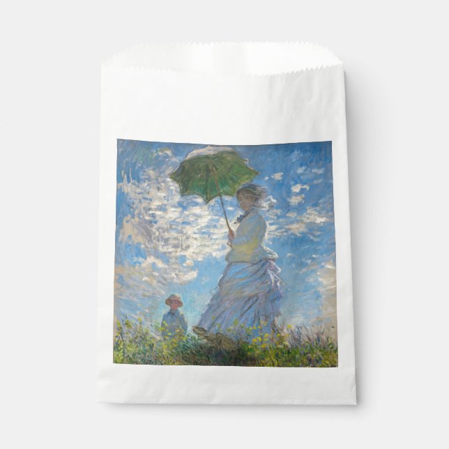 Bolsa De Papel Claude Monet - El paseo, mujer con sombrilla (Anverso)